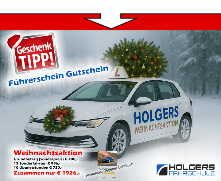 Holgers Fahrschule Weihnachts Aktion 2